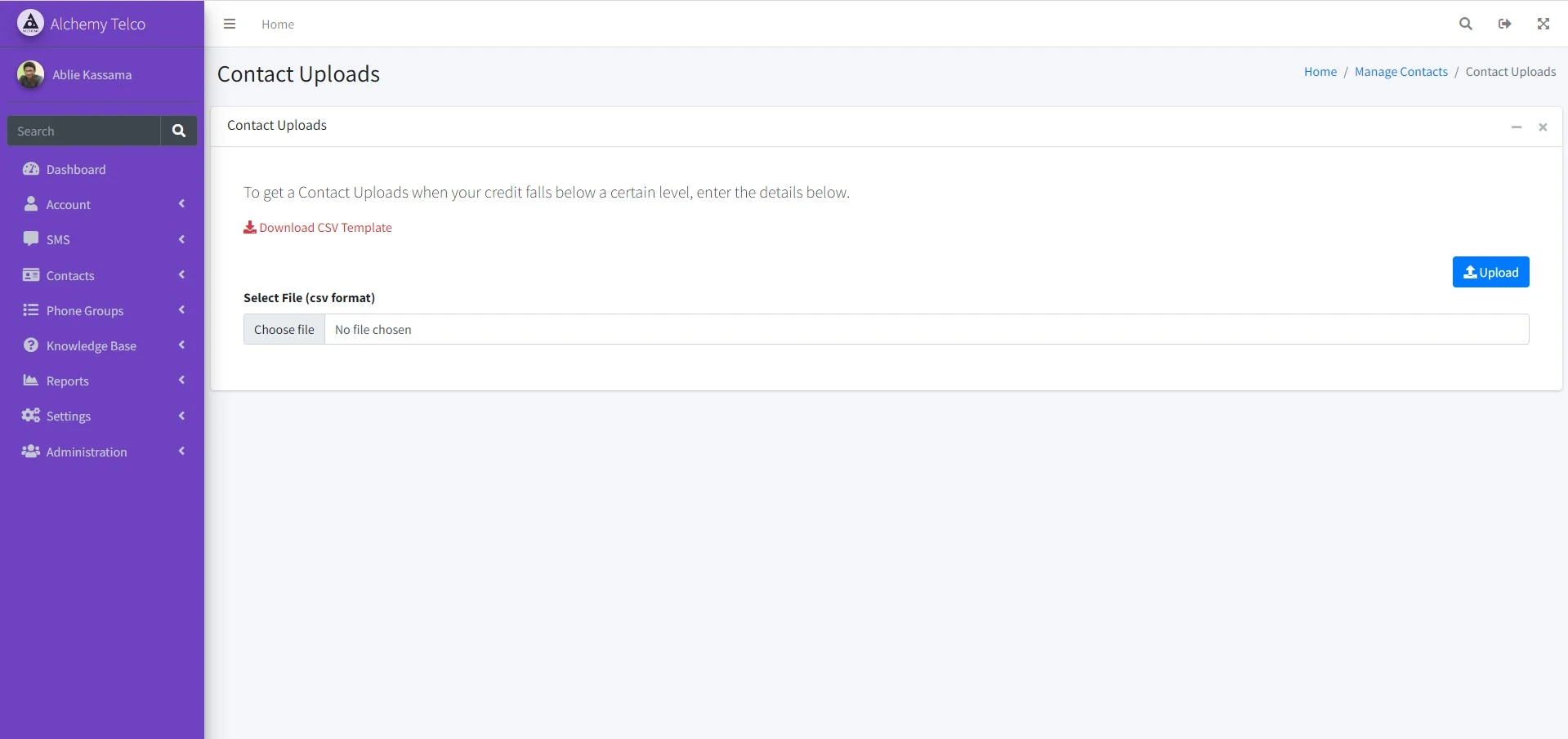 Alchemy Telco Analytics Reporting