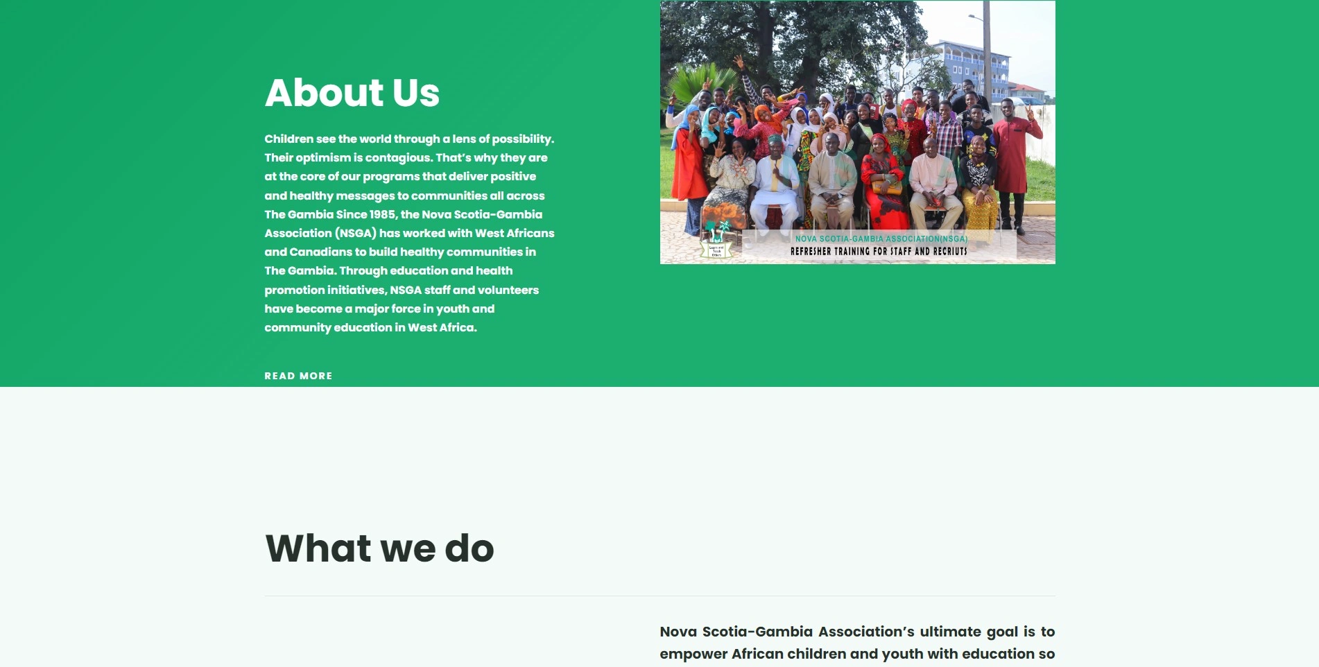 NSGA Website Preview