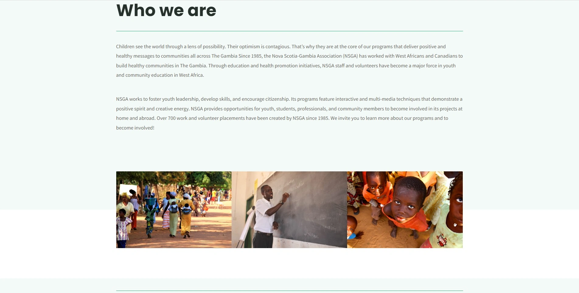 NSGA Website Preview